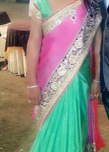 Beautiful Embroidered heavy Saree