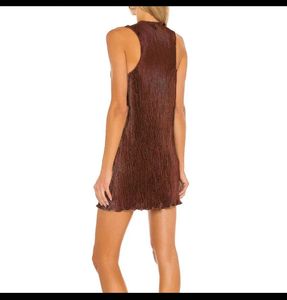 Elegant Pleated Halter Neck Dress