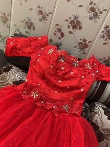 Elegant Red Ball Gown❤️✨
