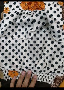 Cute Polka Dot Top &amp; Palazzo Set