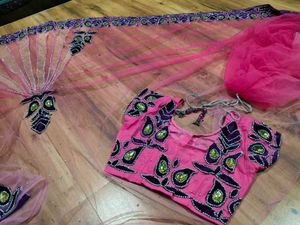 beautiful lehanga saree