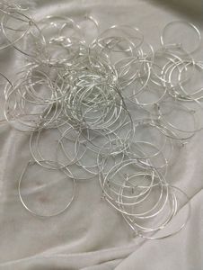 Hoop Earrings Silver Colour