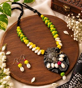 Handmade Tribal-Inspired Necklace & Earrings