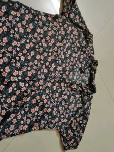 Floral Print Button-Up Shirt