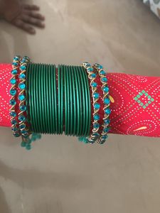 Brand New Fixed Price Green. Bangle Set