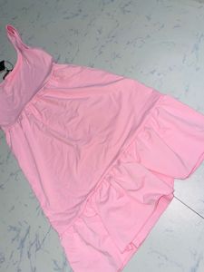 Shein Pink Ruffled Dress