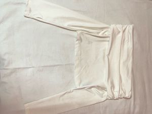 white over fold off sholder top
