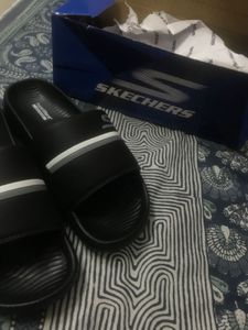 Skechers Black Slide Sandals
