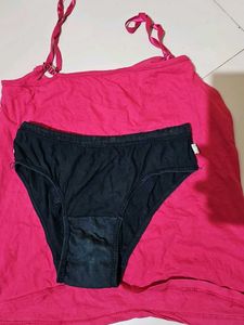 Pink Spaghetti Strap Top and briefs