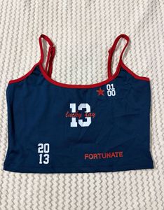 Navy spaghetti Cami top