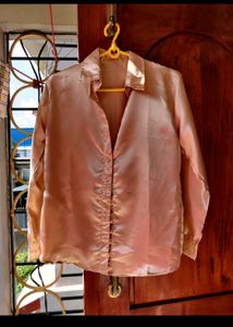 Champagne Satin Shirt