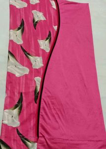 Vibrant Pink Floral Nightgown