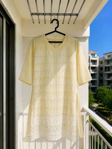 Elegant Yellow Chikankari Kurta