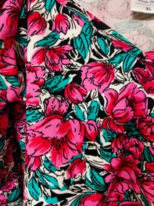 Floral Print Long Sleeve Crop Top