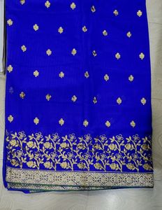 दर्जेदार Party Wear Embroidery Saree & BLOUSE PIC
