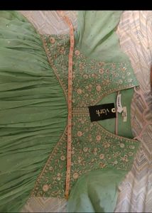 Elegant Mint Green Embroidered Kurta Set