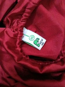 Elegant Red Satin Maxi Dress