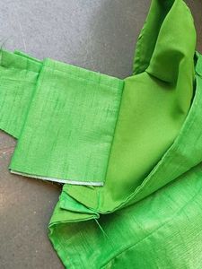 Vibrant Green Silk Blouse