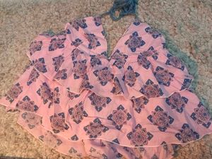 Pink Ruffled Mini Top