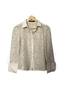 Lace Button-Up Shirt