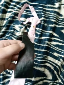 2 Satin Ties - Pink &amp; Black
