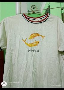 graphic printed white tshirt mast &amp; harbour