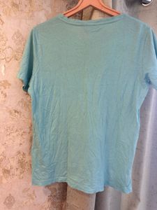 🛍️🛍️Trendy Skyblue Regular T-shirt- Bust- 36/34