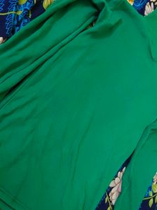 Emerald Green Turtleneck Top