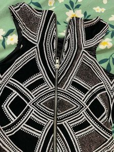 Embellished Black Bodycon