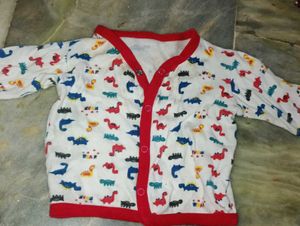 Cute Dinosaur Print Baby Jacket