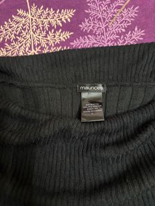 Off shoulder black sweater
