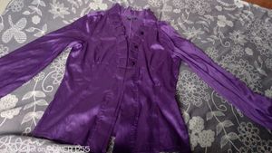 Purple Satin shirt