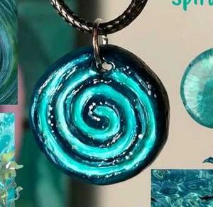 Ocean Swirl Pendant Necklace
