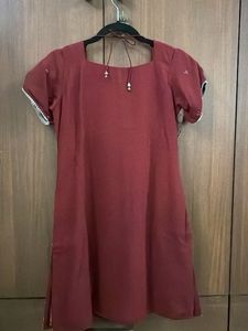 Embellished Maroon Kurta &amp; Pants