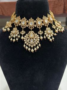 Brand new  Kundan and Pearl Necklace Set