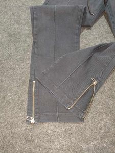 PESO Brand Washed Black Cargo/Zip Pants