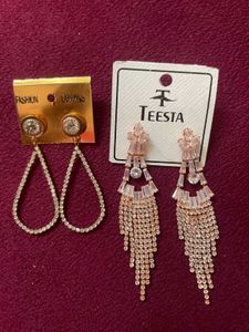 Stunning Rhinestone Drop Earrings Set