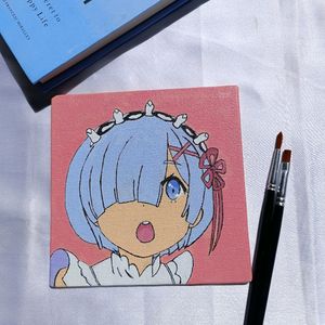 Rem Anime Painting on Canvas