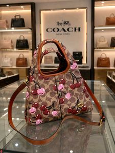 LATEST COACH LANA BIG SIZE* WITH BOX CHERRY PRINT