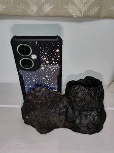 Organic 💚 handmade Rock Pen Holder &amp; Phone Stand