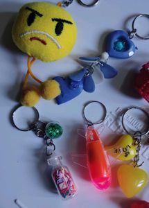 Cute Keychain Lot 10 pcs set