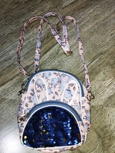 Floral Sequin Bunny Backpack
