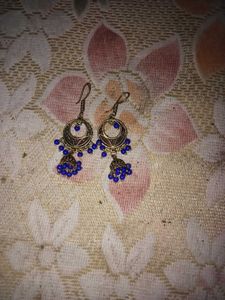 blue earrings