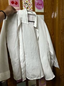 Classic White Button-Down Shirt