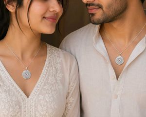 Pure Silver Elegant Round Design Pendant