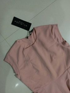 pink full length dress