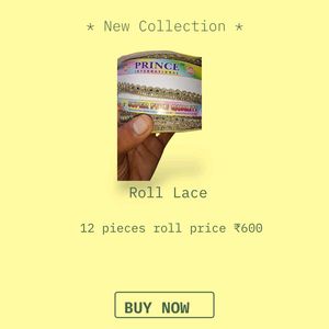Special light gold Roll Lace each  is 18 met