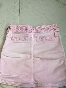 Cute Denim &amp; Pink Skirts (2 pcs)
