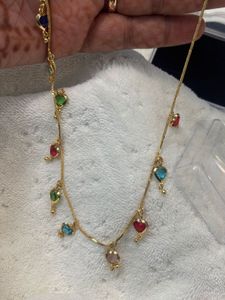 Heart Charm Gold Bracelet