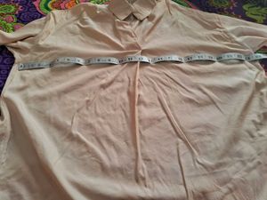 Women's Peach Collared Tunic Top